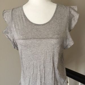 NWT J Crew Flutter Sleeve Tee